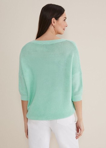 Phase Eight Nadia Tape Knitwear Mint Australia | JZ7685240